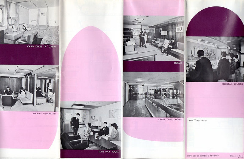 SAKURA MARU: 1962 - Deck plan w/ interiors