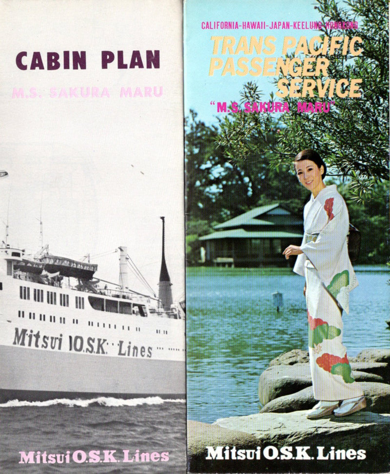 SAKURA MARU: 1962 - Deck plan & interiors brochure