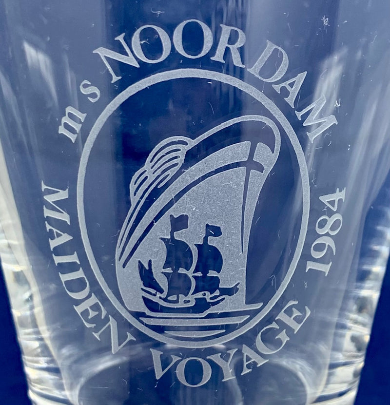 NOORDAM: 1984 - Crystal maiden voyage goblet
