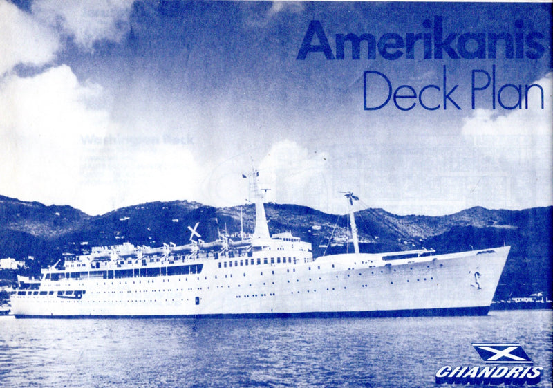 AMERIKANIS: 1952 - Large Chandris deck plan from 1979