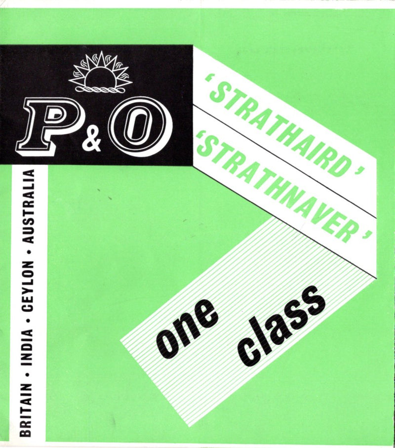 STRATHAIRD & STRATHNAVER - 1950s fold-out interiors brochure