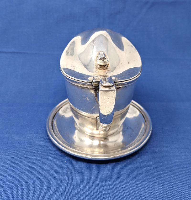 Various: pre-war - Silverplated U.S.S.B. covered syrup or sauce pitcher
