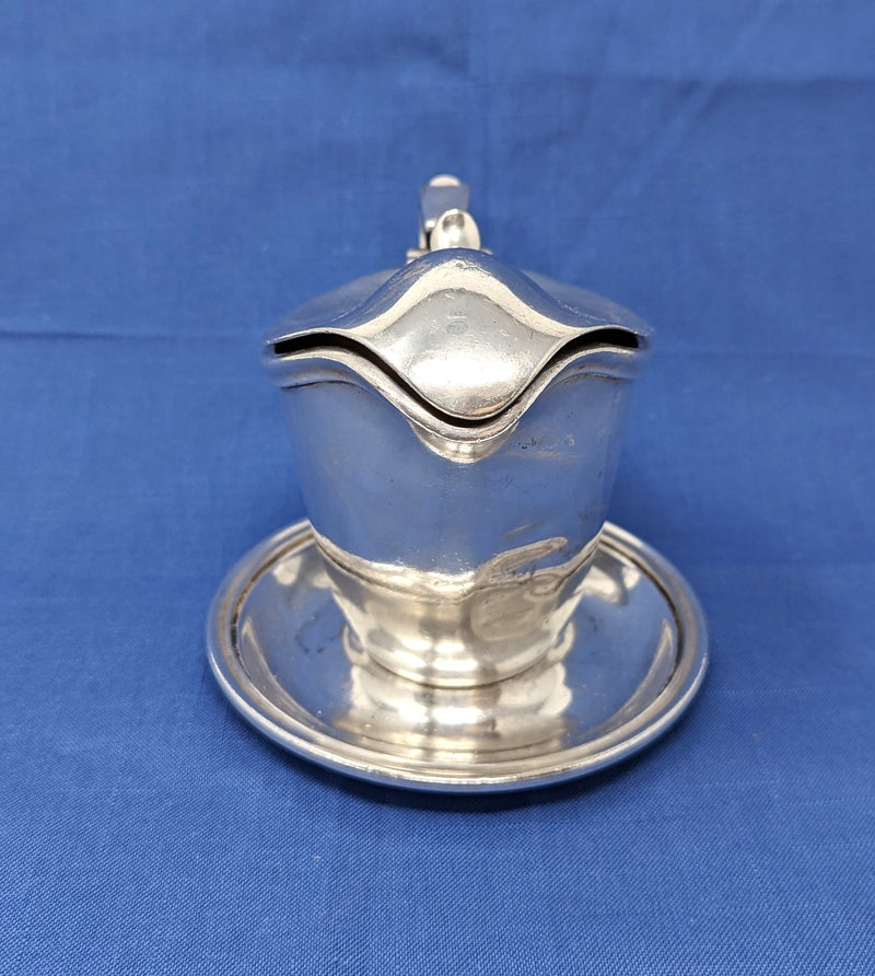 Various: pre-war - Silverplated U.S.S.B. covered syrup or sauce pitcher