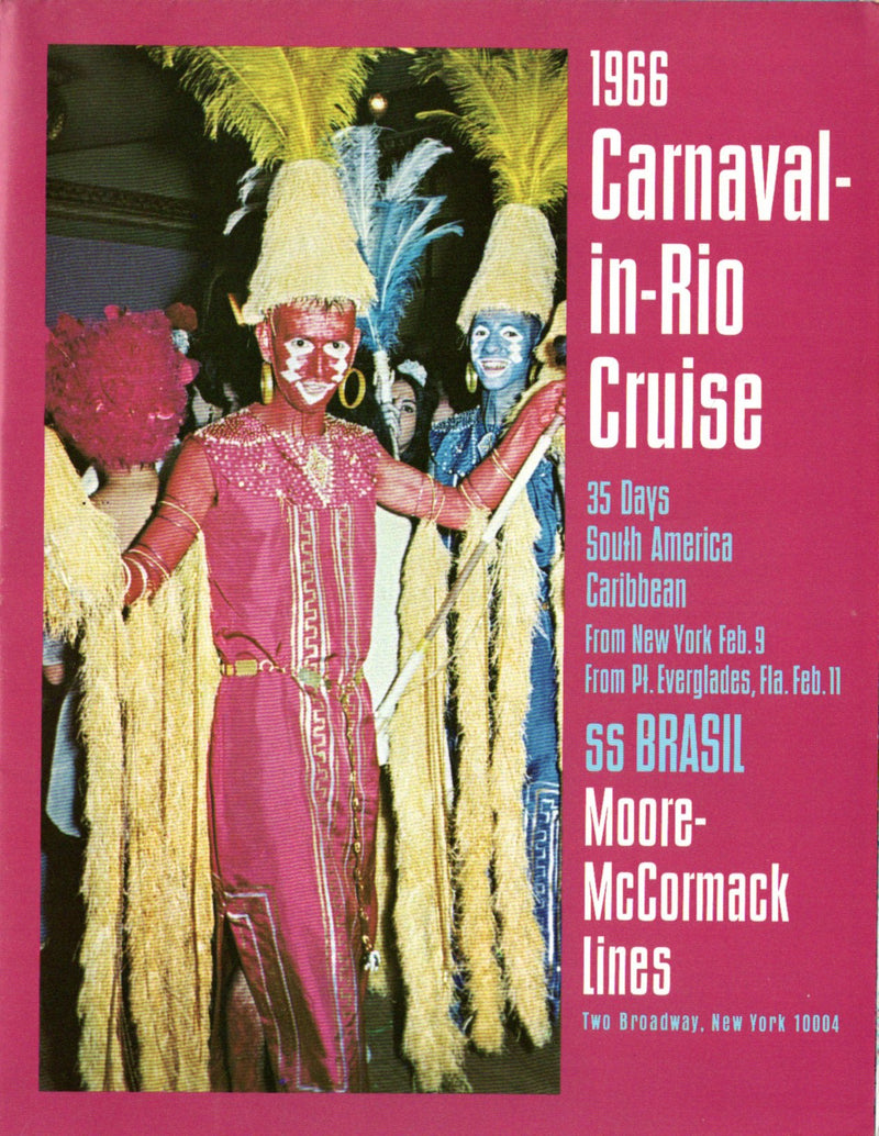 BRASIL: 1958 - "Carnaval-in-Rio Cruise" brochure from 1966