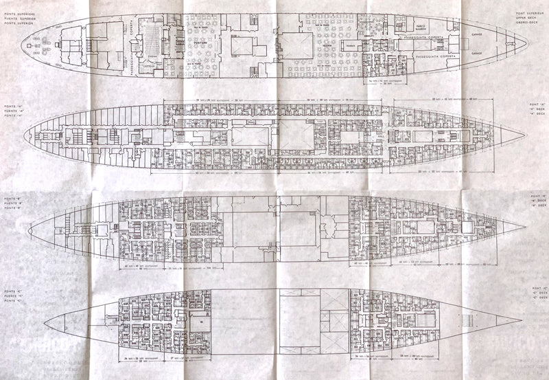 ENRICO C: 1950 - Tissue deck plan