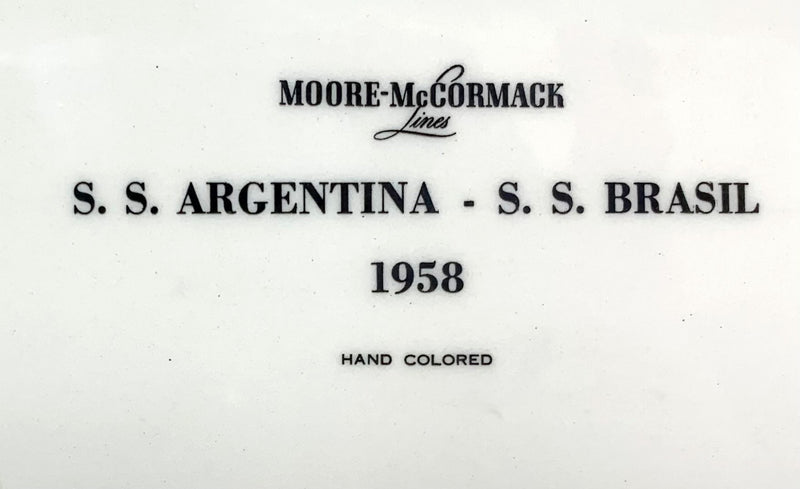 BRASIL & ARGENTINA: 1958 - Maiden year portrait dish