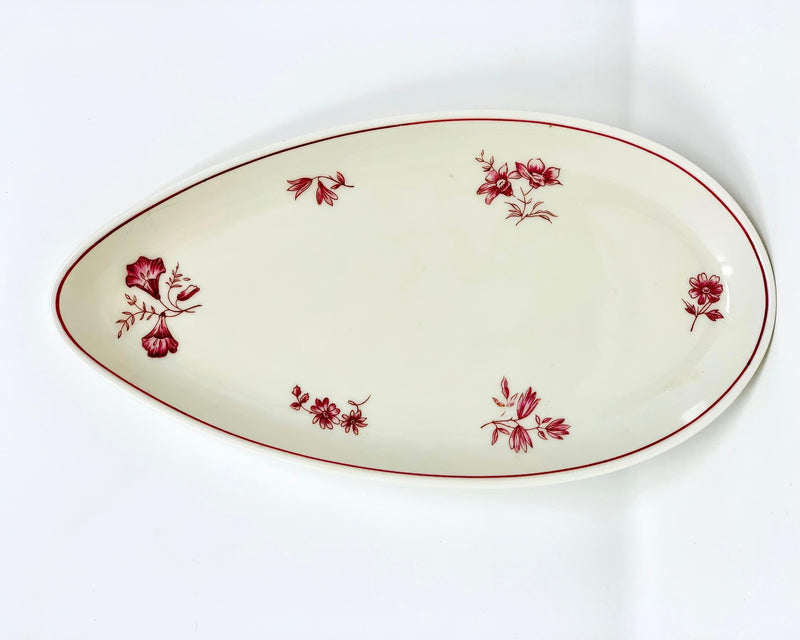 RYNDAM & MAASDAM - 7-piece china & glassware set in floral pattern