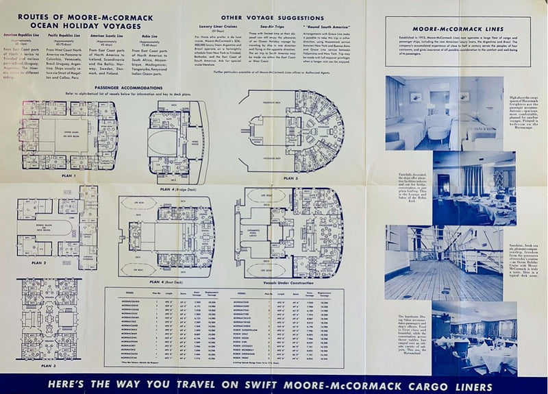 Various Ships - 1959 Freighter plans & interiors
