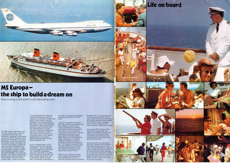 EUROPA: 1953 - Final 1975 American-market brochure