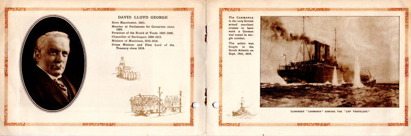 Various: pre-war - Special "Peace Day" July 19, 1919, commemorative brochure