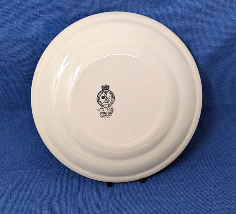 Various Ships - Ivory Ware luncheon plate