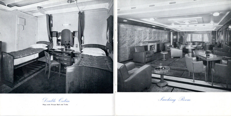 Various Ships - 1950s Blue Star Line fleet interiors brochure