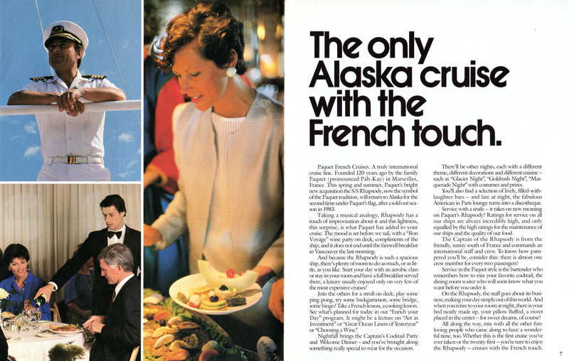 RHAPSODY: 1957 - Brochure for never-to-happen 1984 Alaska season