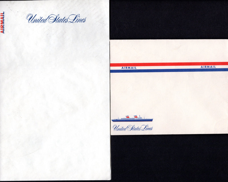 UNITED STATES: 1952 - Airmail stationery & matching envelope