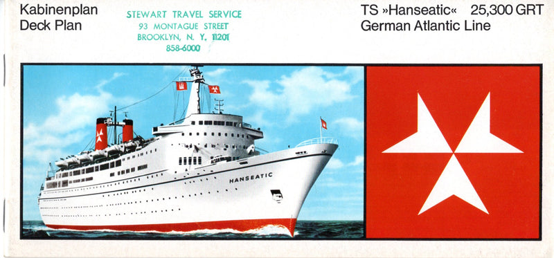 HANSEATIC: 1964 - Deck plan booklet from 1967