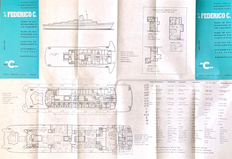 FEDERICO C: 1958 - Tissue deck plan