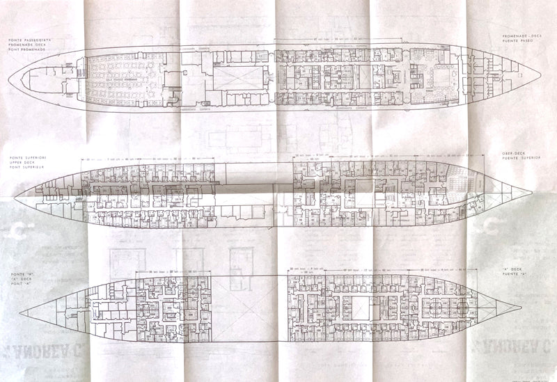 ANDREA C: 1942 - Tissue deck plan