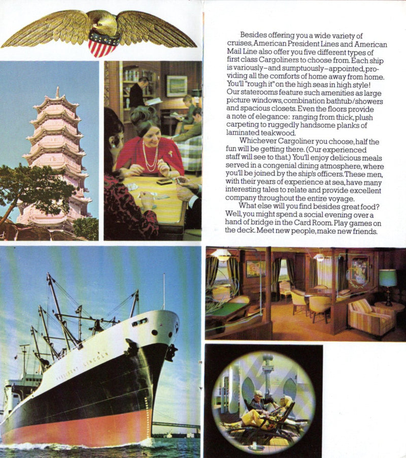 Various Ships - 1974 American President Lines "Cargoliners" brochure