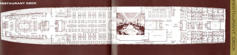 OLYMPIA: 1953 - Deck plan booklet