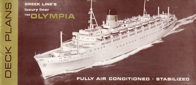 OLYMPIA: 1953 - Deck plan booklet