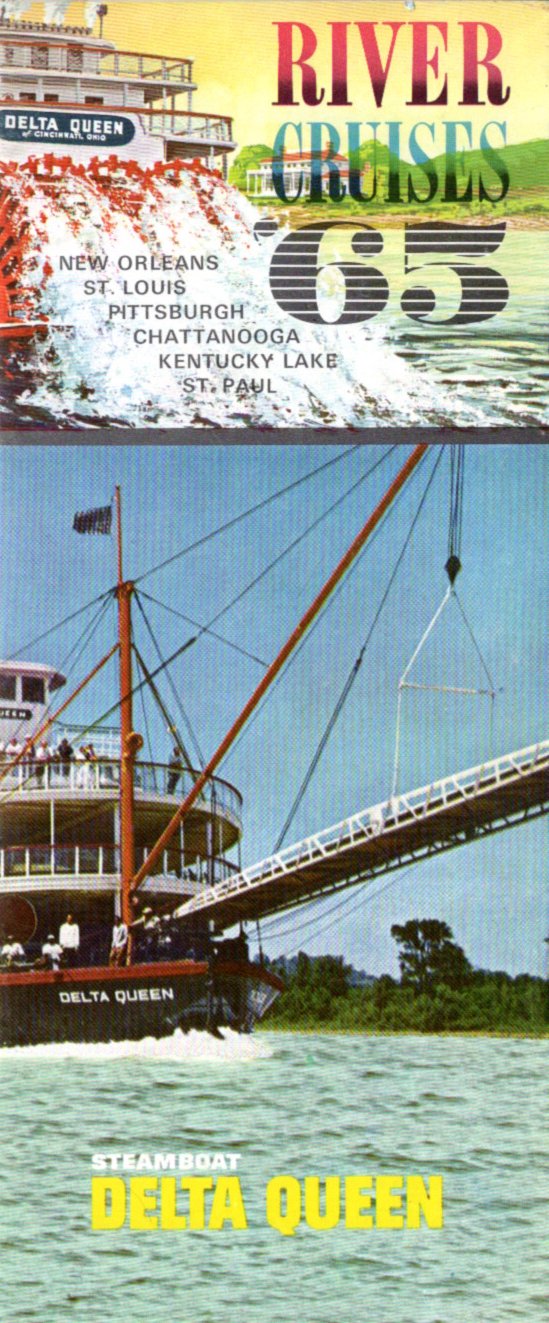 DELTA QUEEN: 1926 - Greene Line Steamers brochure from 1965