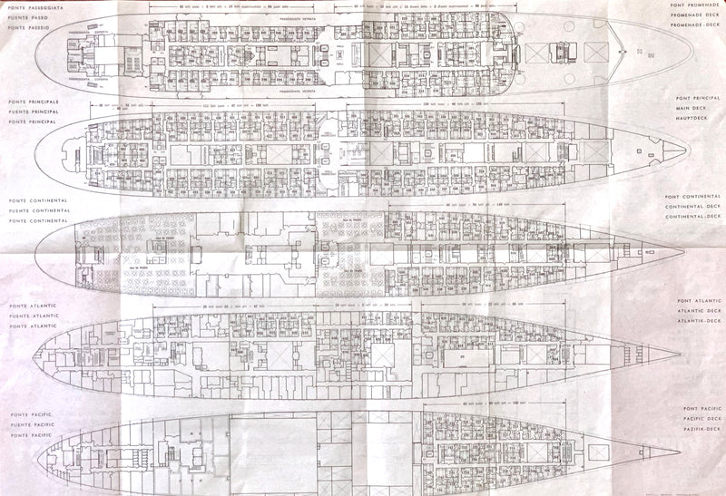 CARLA C: 1952 - Tissue deck plan