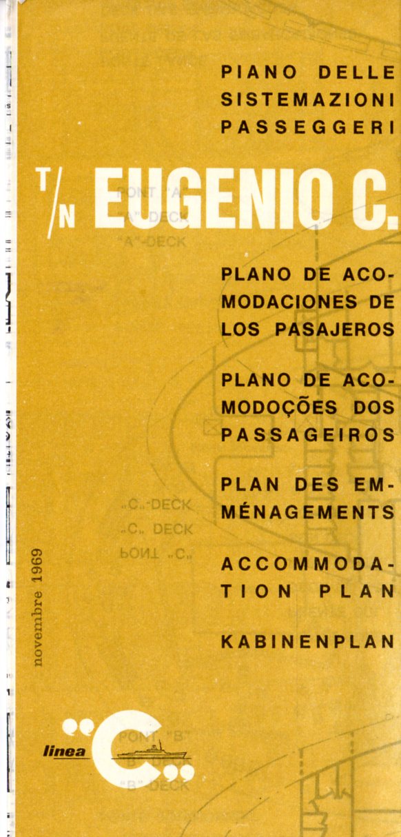 EUGENIO C: 1966 - Tissue deck plan